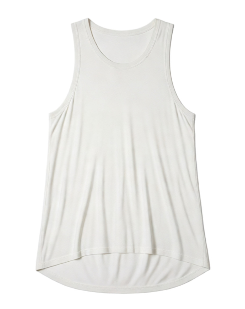 Sweaty Betty Easy Peazy Tank Top White High Low Hem Size 16 NWT
